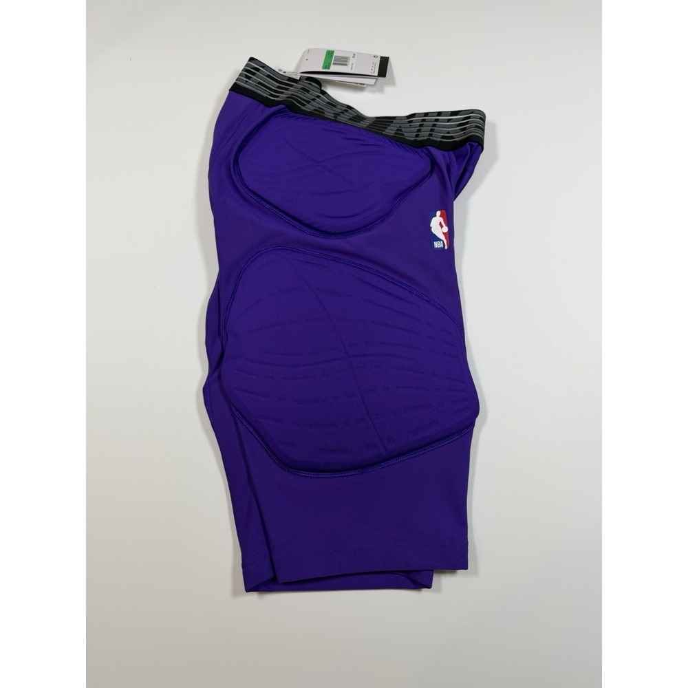 Nike Pro NBA Hyperstrong Padded Compression Shorts Purple Men's XLT 881966-504